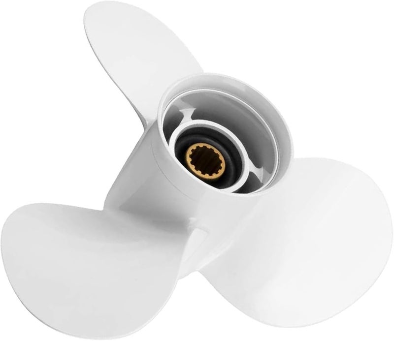VQPROPs Outboard Propeller Aluminum Boat Outboard Propeller fit Yamaha Engines 25/30/40/50/55/60HP,3-1/2" Gearcase Engines 13 Spline Tooth,RH - Image 1
